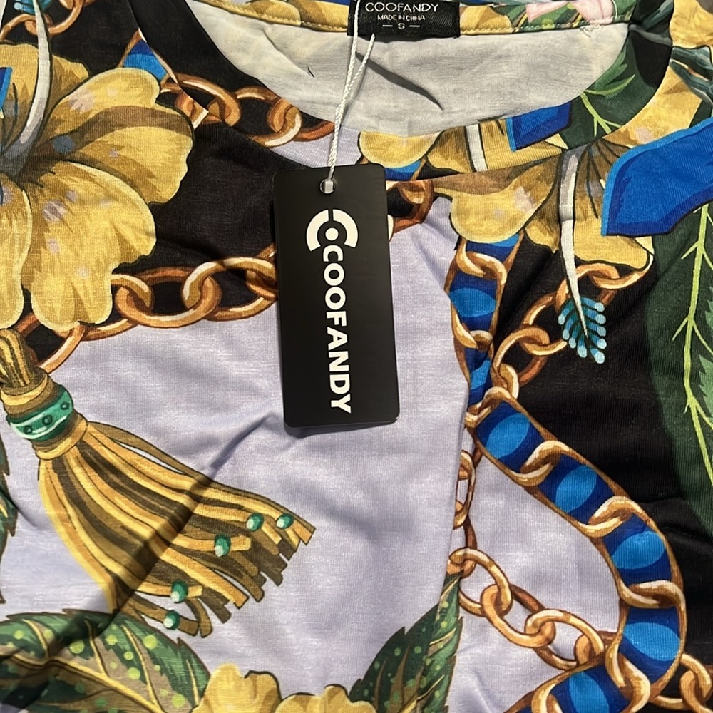 COOFANDY Men's 2 Piece Hawaiian T-Shirt Beach Floral Shorts Tracksuit‎ | NEW!!🌺 - Picture 7 of 7